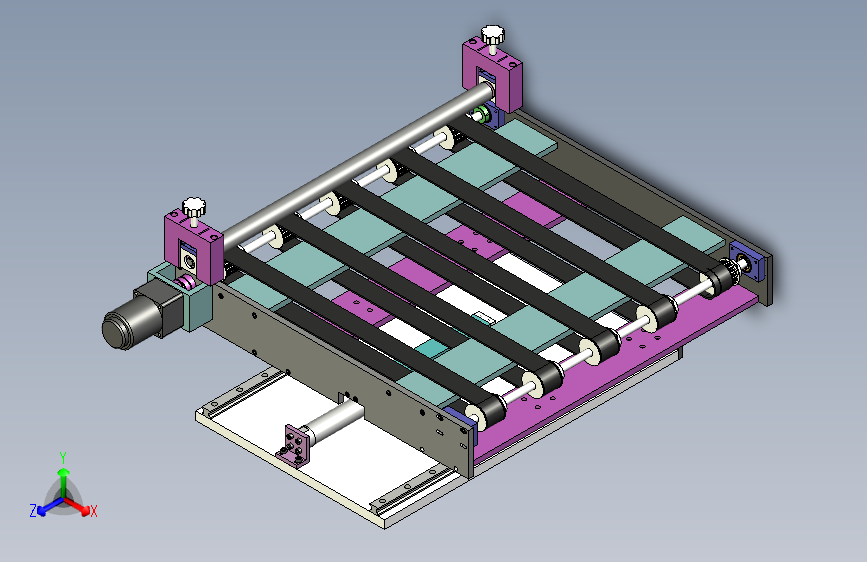 左右运动收料机构