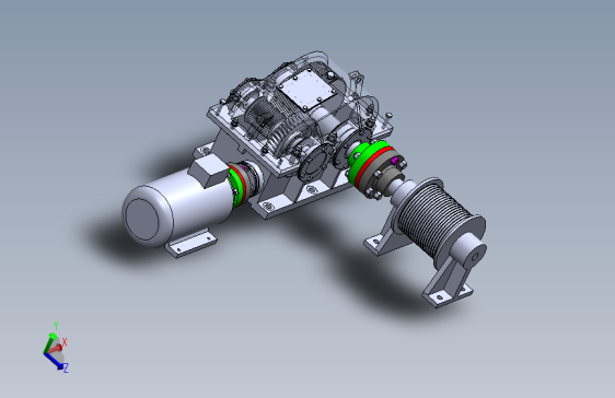5T机动绞磨装置变速箱、减速箱设计含三维
