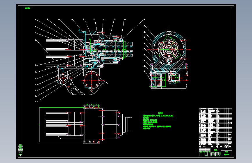 六自由度焊接机器人结构设计[6自由度工业机器人]【6张CAD图纸】