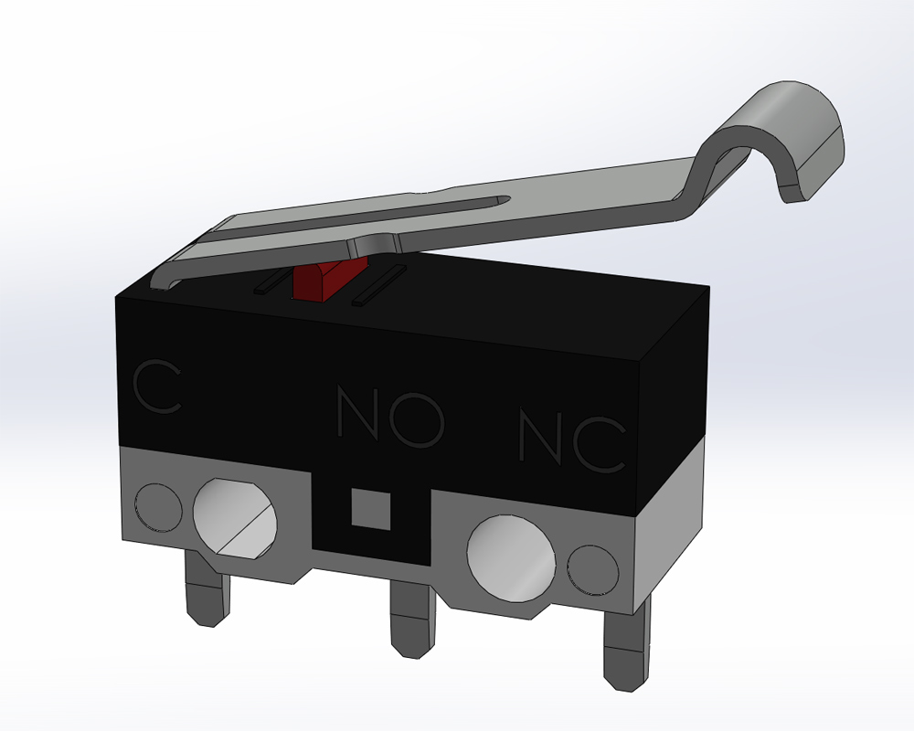 限位开关SPDT sim滚轮