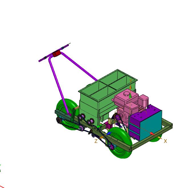 便携式手推施肥播种机