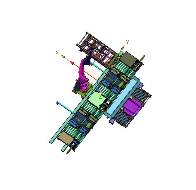 电梯层门板堆放的工作站