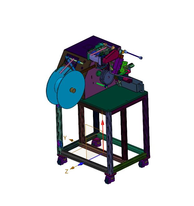 电子元件针脚的折弯切割一体机