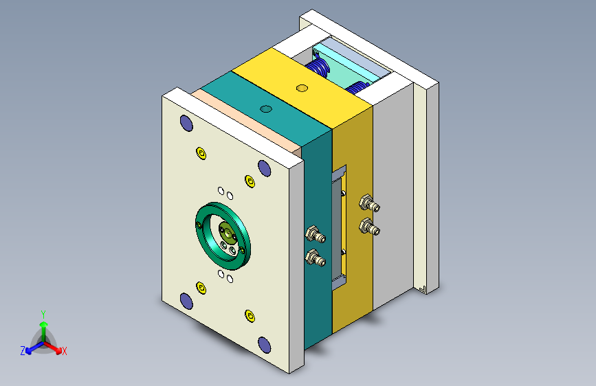 玩具车齿轮塑件注塑模具设计图纸-一模四腔--1063469--250