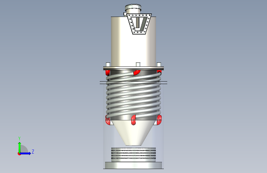B1000045-小型气化炉 左侧视图