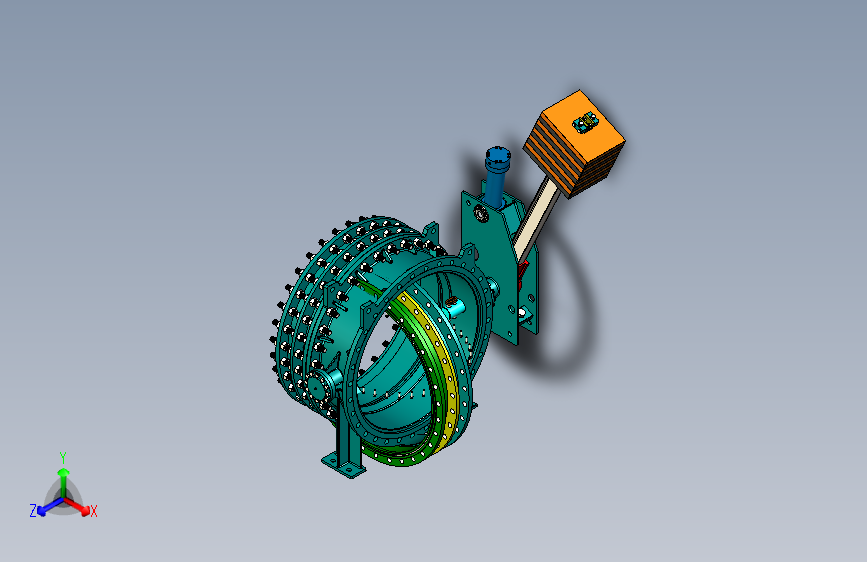 B1000073-蝶阀 DN1200 法兰 DIN2501 PN16