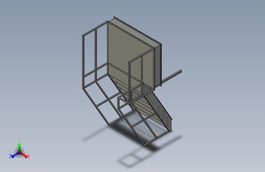B1000166-钢架楼梯
