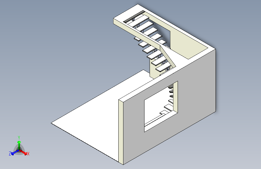 B2000029-通往两层楼建筑的楼梯