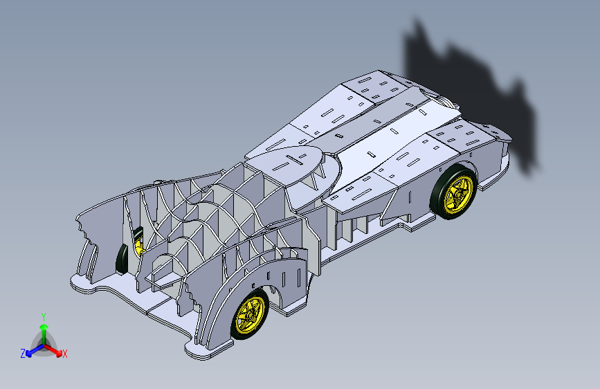 B2000150-木制蝙蝠车