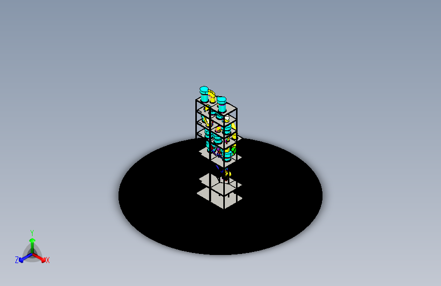 B2000189-五级旋风预热器，钢结构建筑