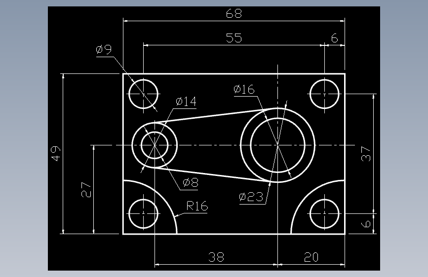 CAD练习题 作业 1-19