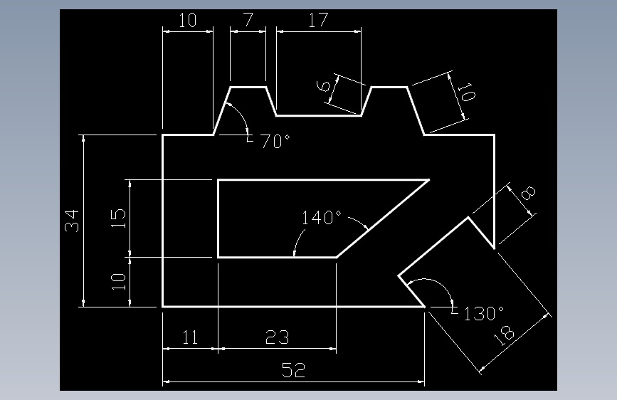CAD练习题 作业 1-7
