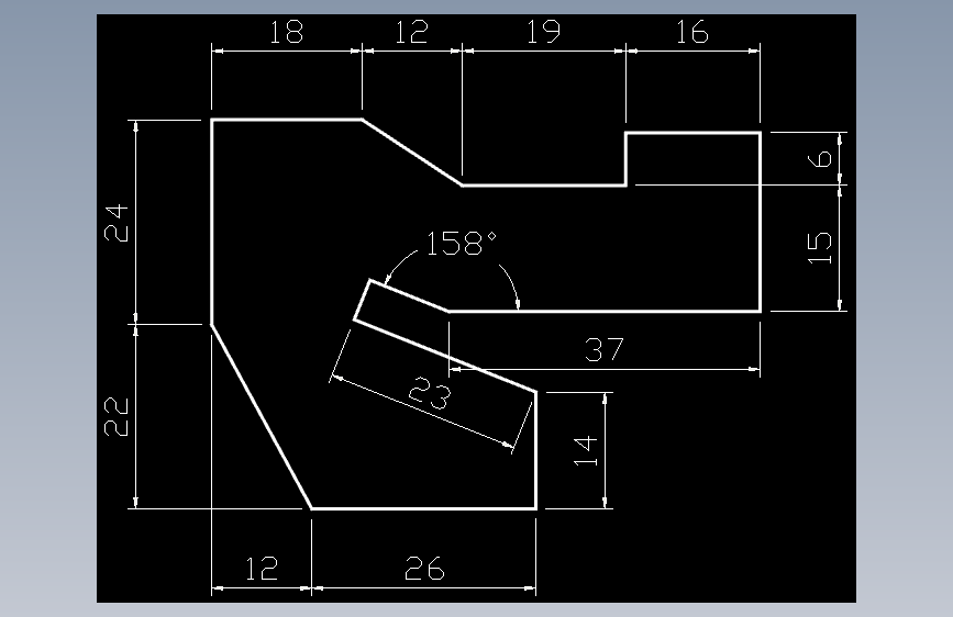 CAD练习题 作业 1-4