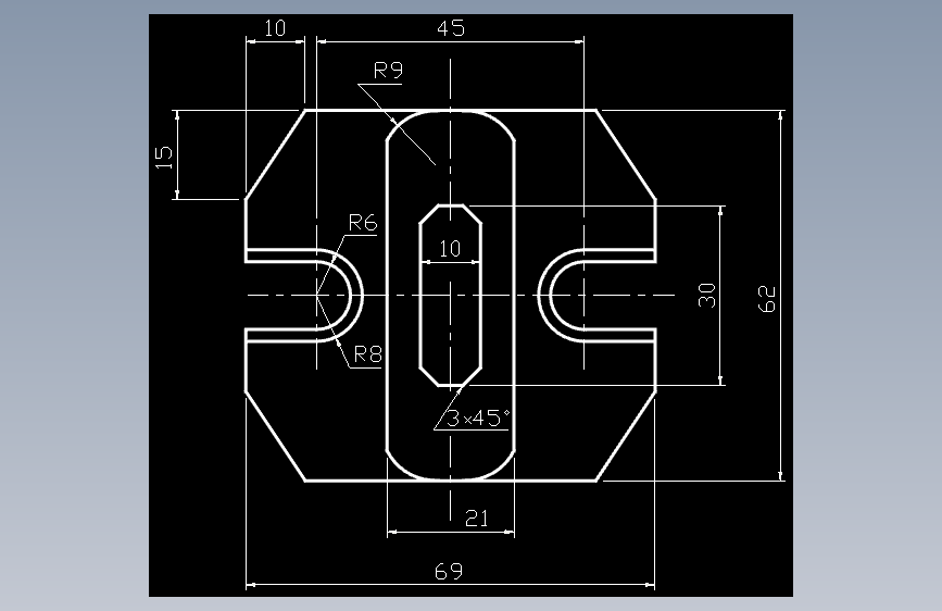 CAD练习题 作业 1-44