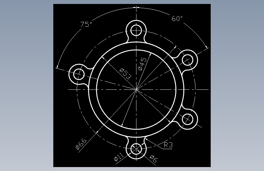CAD练习题 作业 1-37