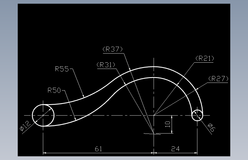 CAD练习题 作业 1-33