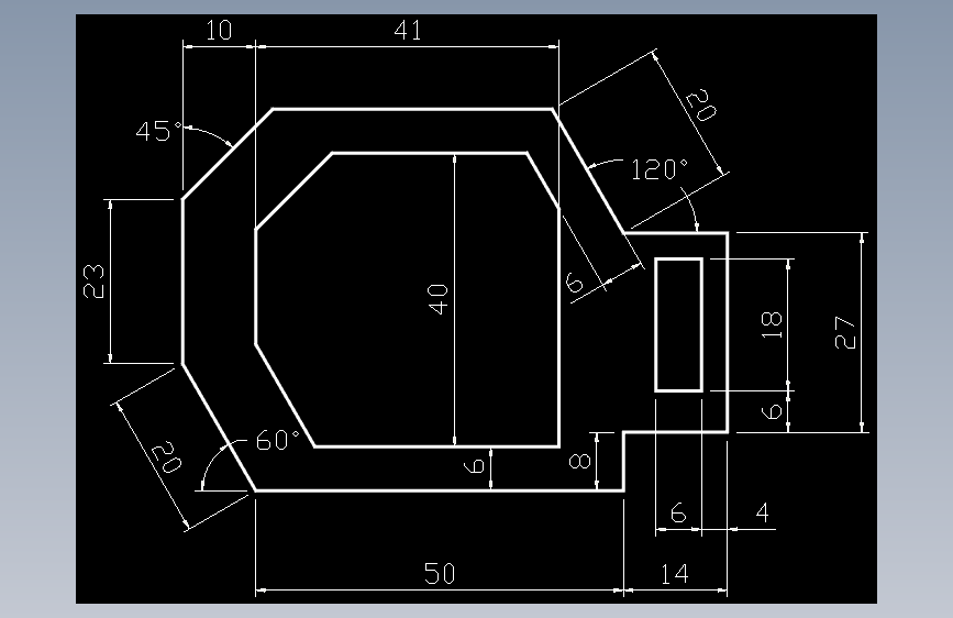 CAD练习题 作业 1-27