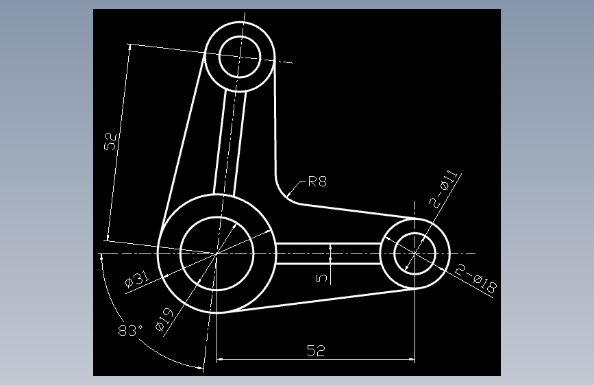 CAD练习题 作业 2-8