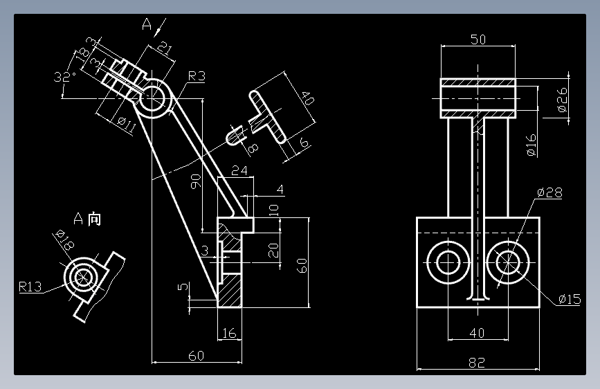 CAD练习题 作业 8-4