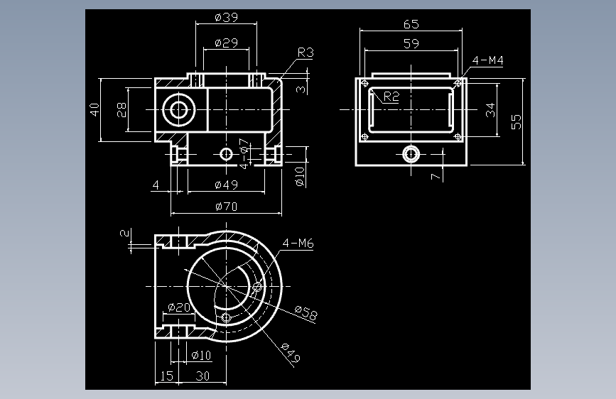CAD练习题 作业 8-8