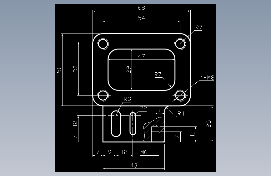 CAD练习题 作业 10-7