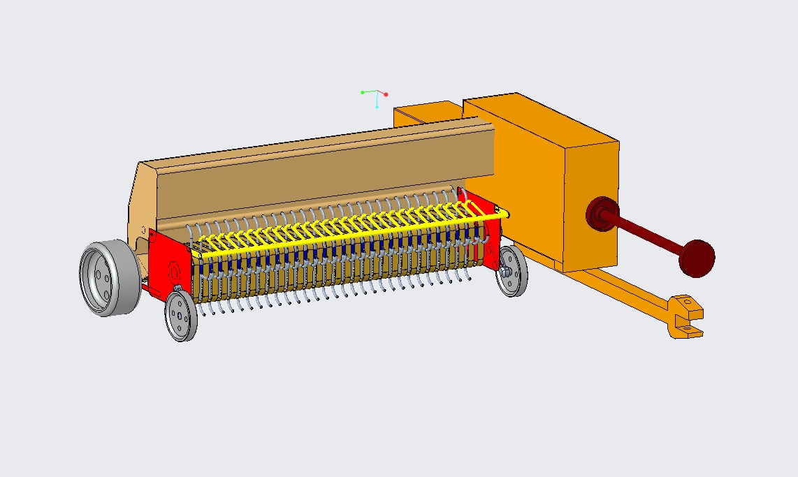 牧草打捆机的设计含三维proe+8张CAD图纸+说明书330262