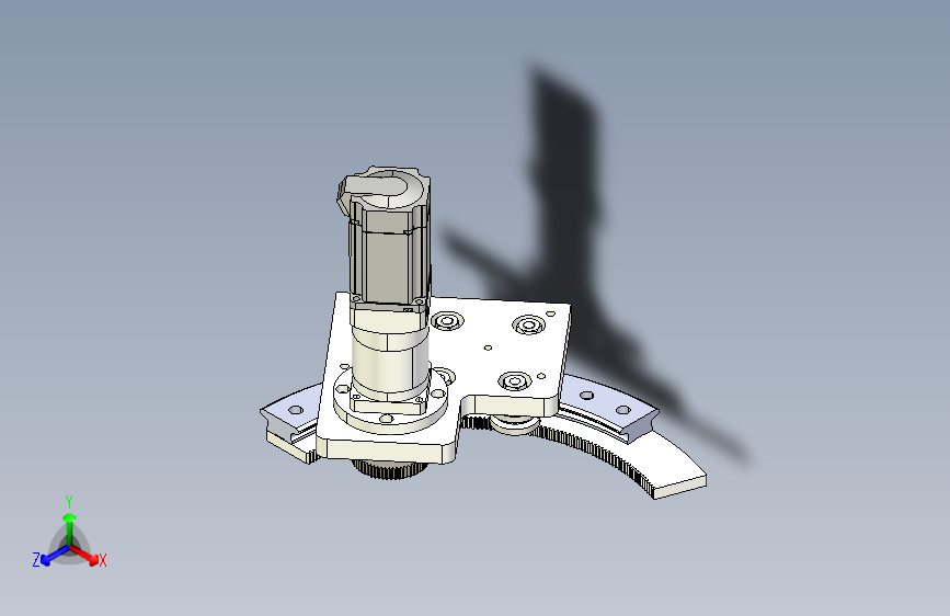 圆弧导轨带齿环形导轨滑块机构1480717