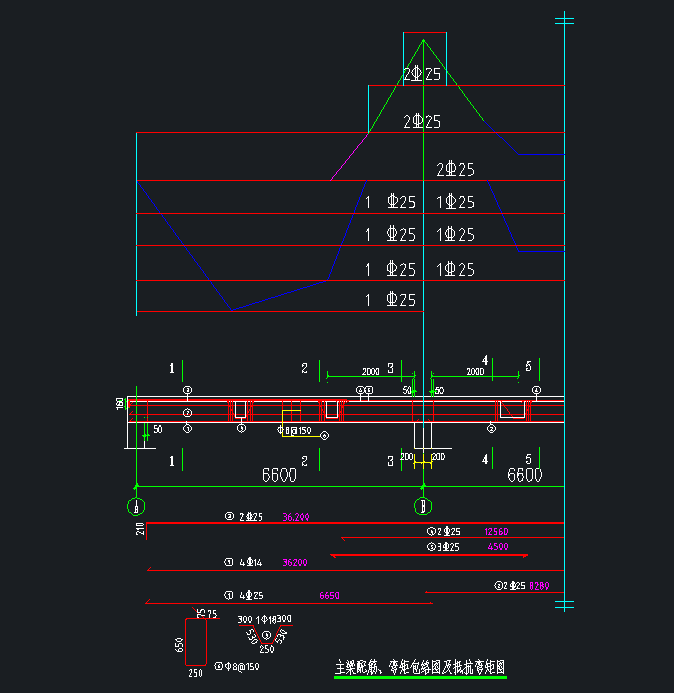楼盖设计施工图6.6X6.01322126