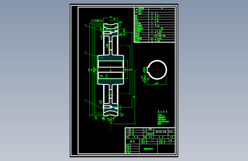 下置式蜗轮蜗杆减速器课程设计CAD图纸+说明书333005