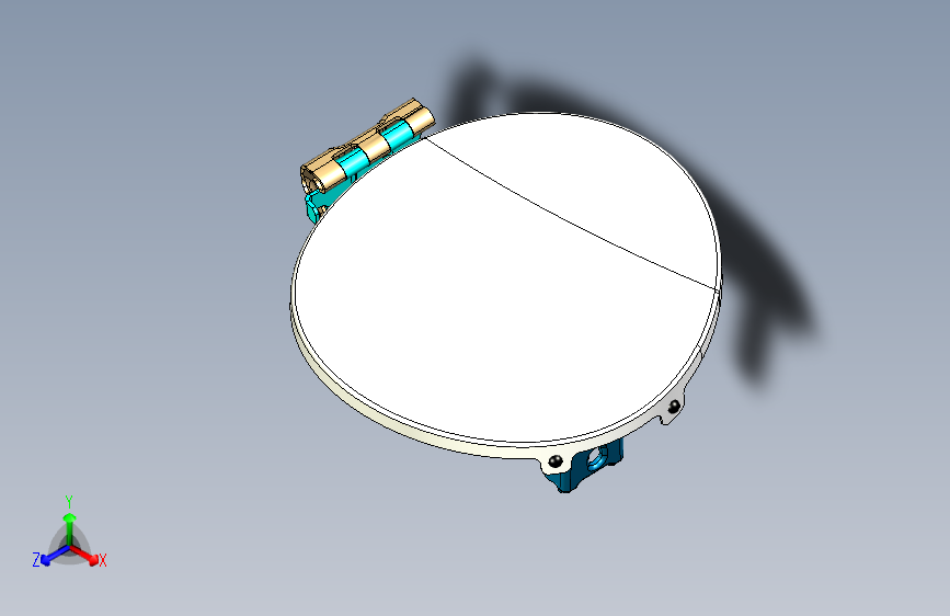 一款新能源车充电口盖板1524390