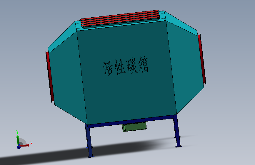 活性碳箱模型1608776