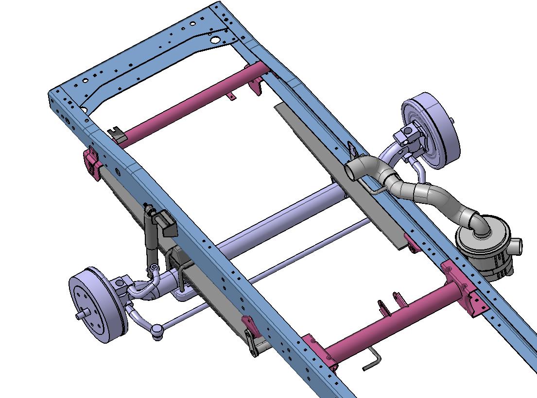 货车车架结构数模985953