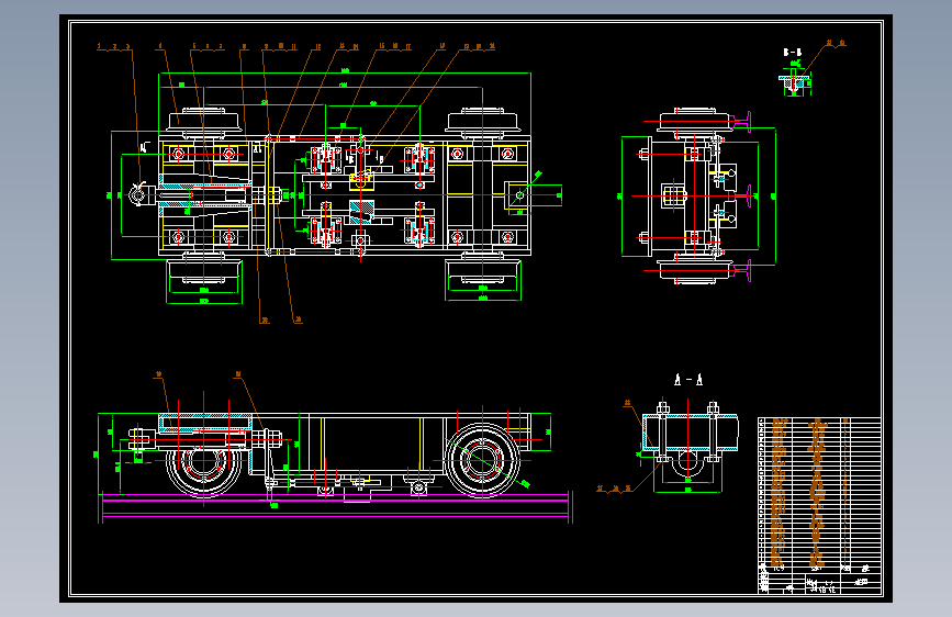 斜井矿车轨道运输水平杆式单轨双楔块制动系统设计486399