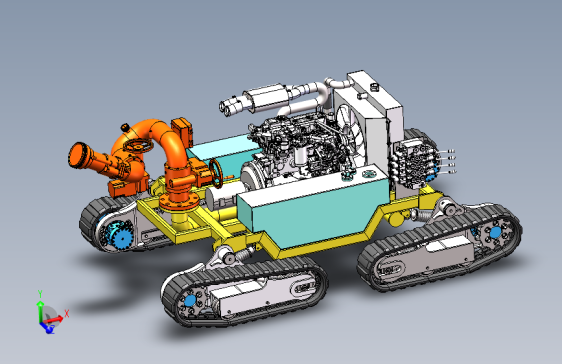 四履带消防机器人1705266