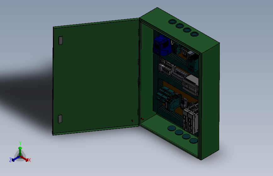 电控柜布局示意图
