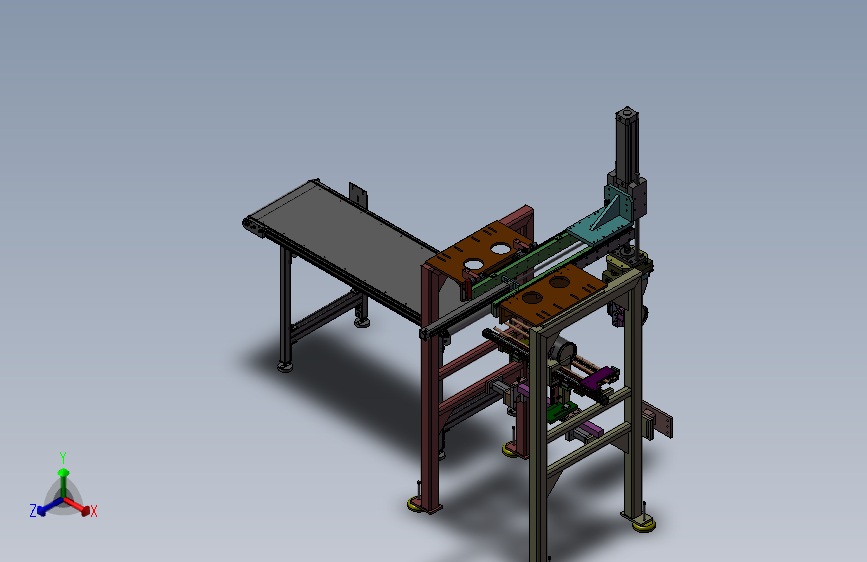 J20 自动抓取输送机总成 3D模型