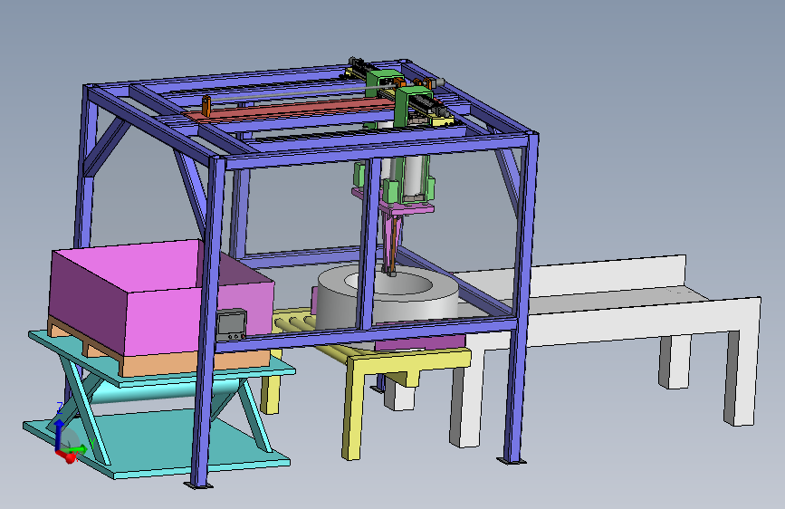 J29 SKF 轴承自动搬运设备三维建模图纸 solidworks设计
