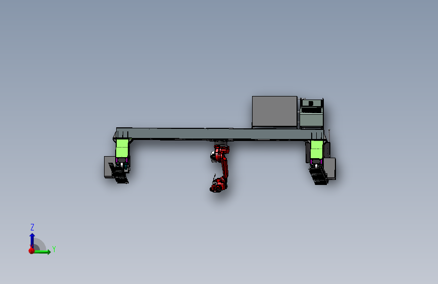 J35 滚轮导轨大型移动龙门机器人焊接设备设计