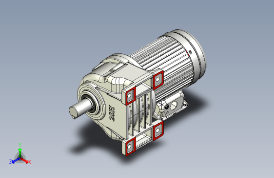 GH28-400W卧式齿轮减速电机齿轮减速机减速马达CH3-400W