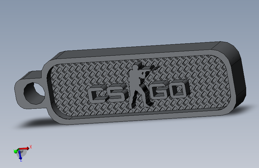 反恐精英：GO标志钥匙扣