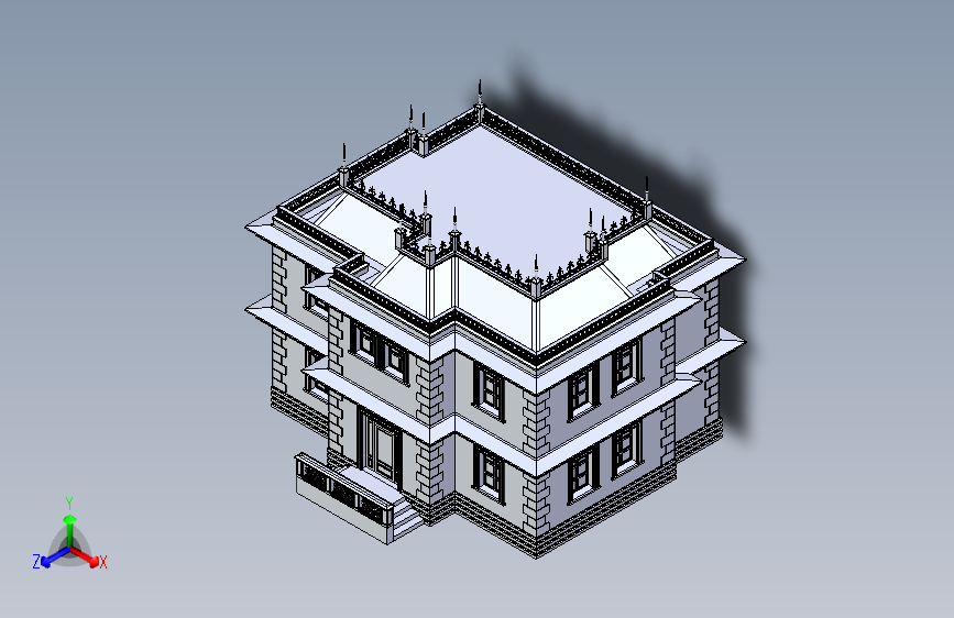 B1000341-维多利亚风格住宅建筑