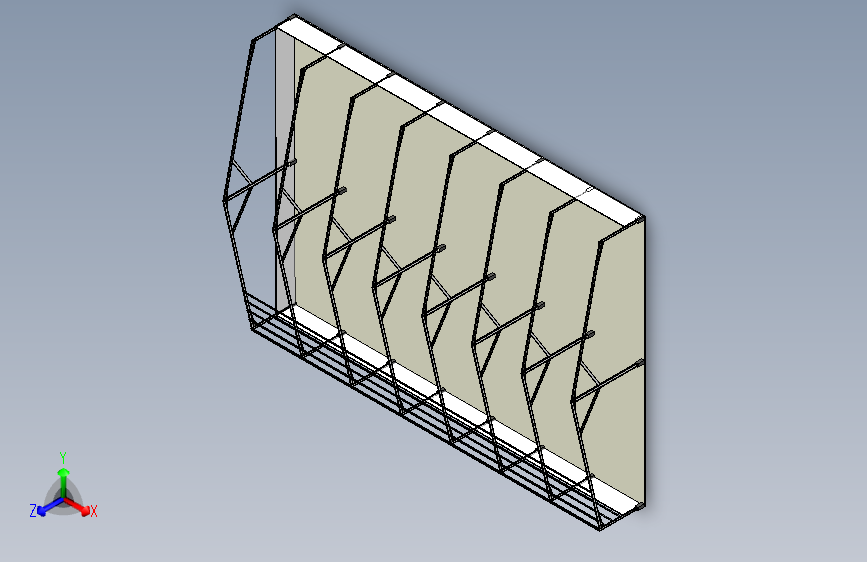 B2000280-仓库或工厂建筑的钢结构