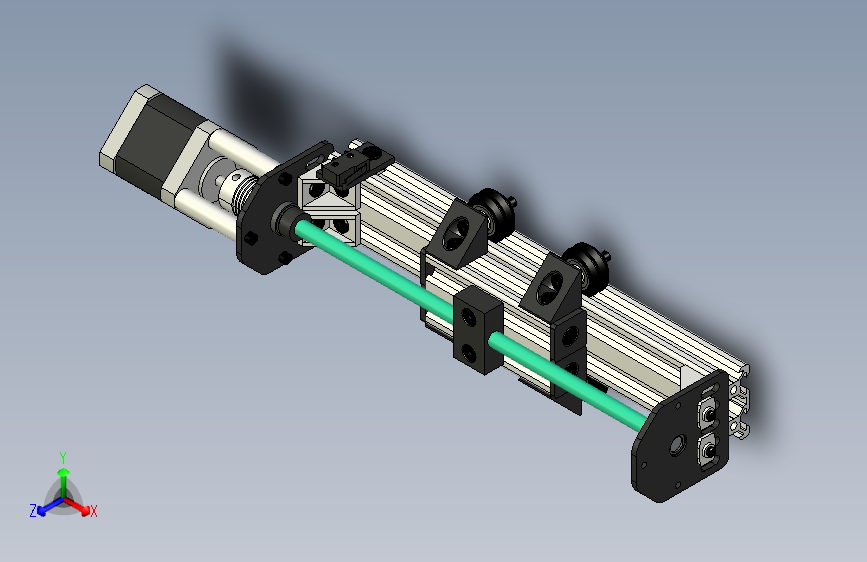B2000304-铝型材丝杆模组 - 型号 07