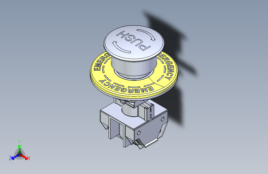 B3000075-紧急停止按钮 - 内置灯