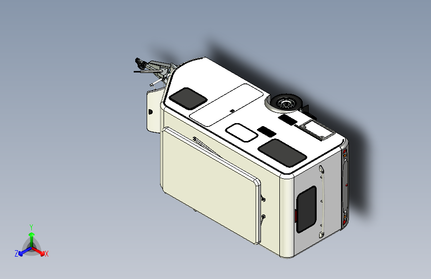 B3000073-带举升顶的拖车