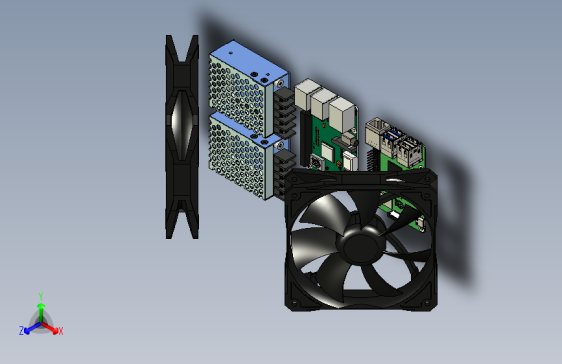 B3000197-两个树莓派的外壳