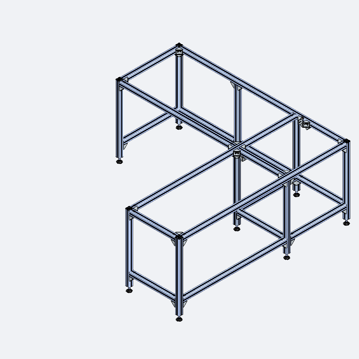 铝型材转角书桌