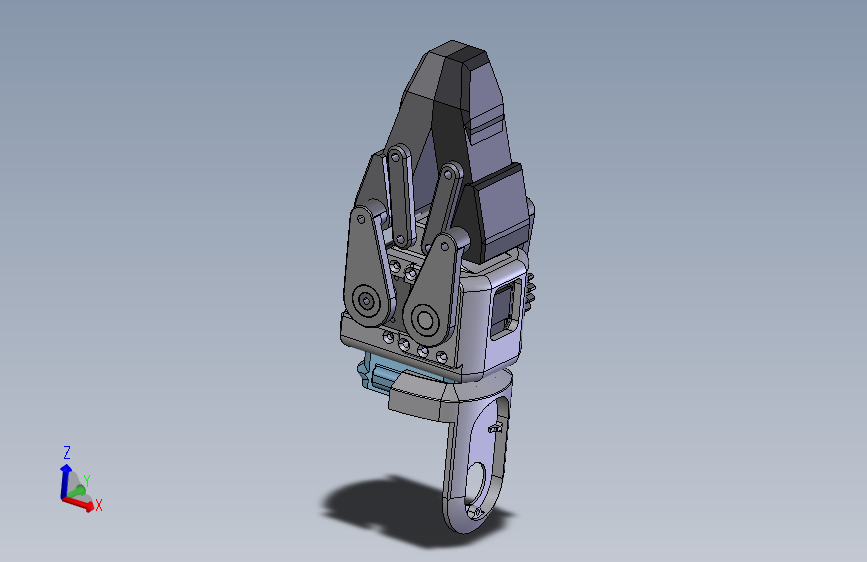 机械臂末端夹爪 IGS+STP格式