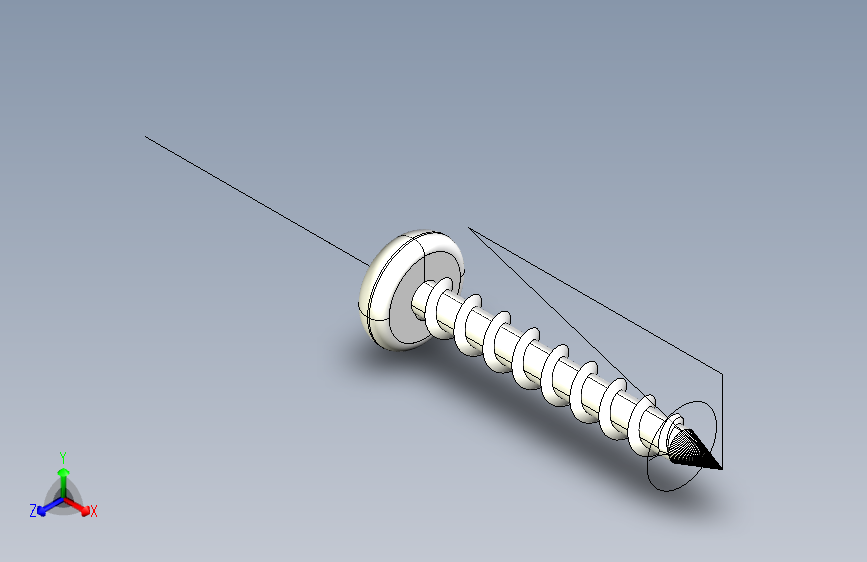 TX d2.5 x 20锌制半圆头通用自攻螺钉