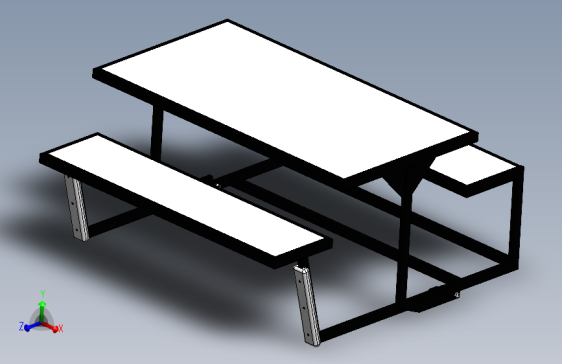 可折叠伸缩工作台